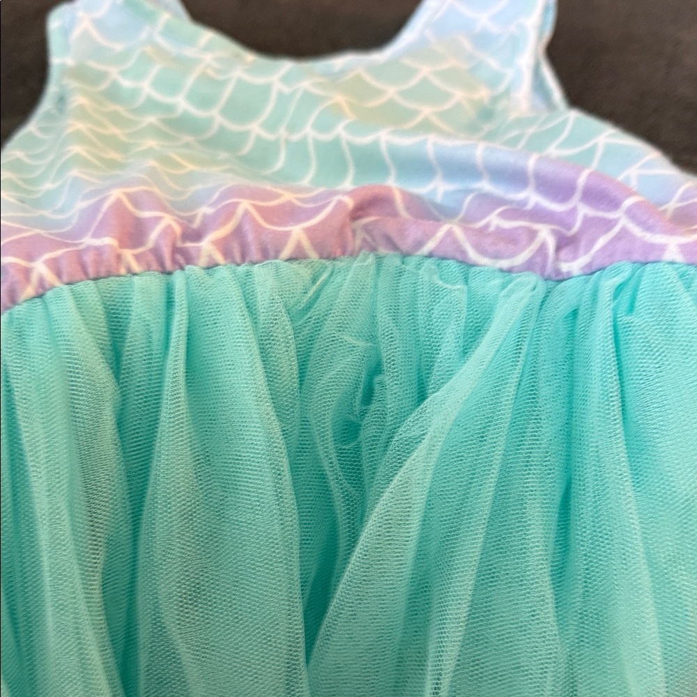 Zunie Aqua Mermaid Pattern Dress - Picture 3 of 3